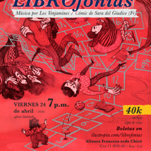 Librofonias con Sara del Giudice musicalizados por Los Venjamines.